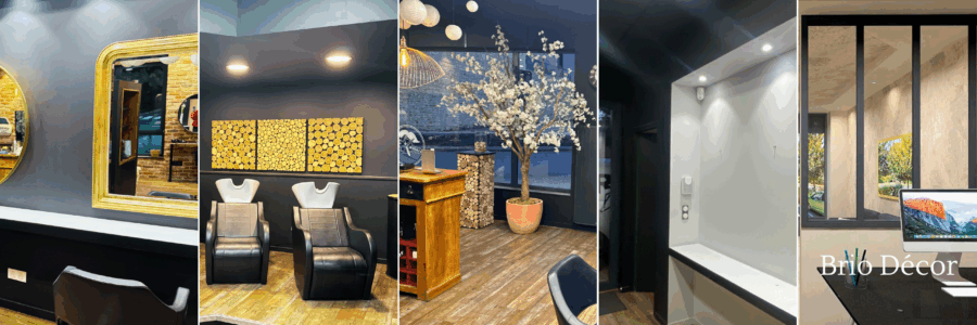 Noir & contraste : un salon à l’allure couture